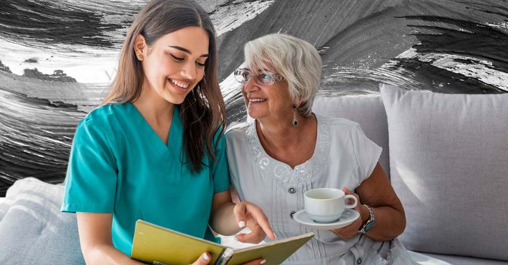 Caregiver providing respite care