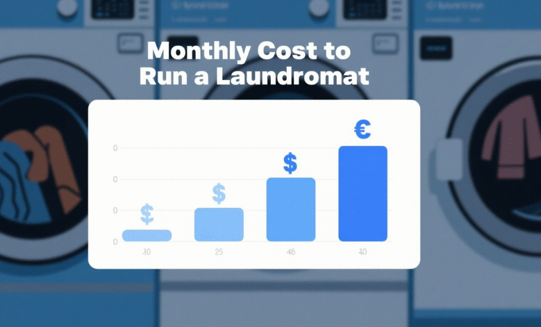 monthly cost to run a laundromat